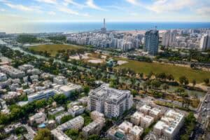 פרויקט HAGADA של חברת פרשקובסקי מבט על הנוף לירקון ולים צילום הדמיה סנאפשוט כהן